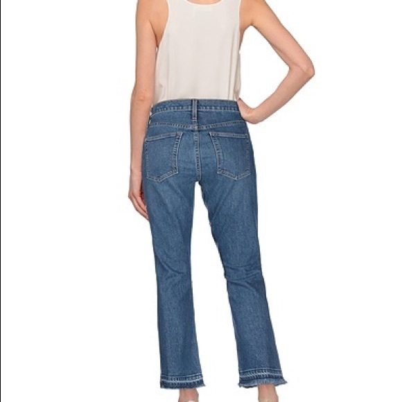 Alice & Olivia Denim Trouser jeans with silver stud embellishments–– NWT - Picture 4 of 16